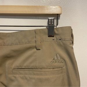 Adidas Tan Flat Front Chino Golf Pants Mens 32x34